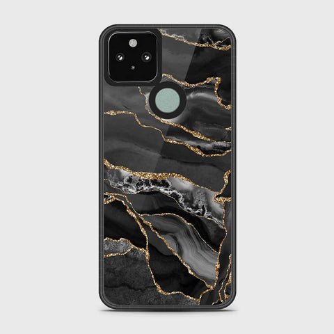 Google Pixel 5 Cover - Black Marble Series - HQ Premium Shine Durable Shatterproof Case