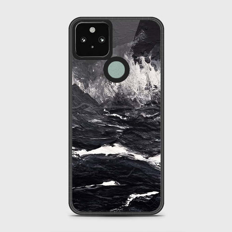 Google Pixel 5 Cover - Black Marble Series - HQ Premium Shine Durable Shatterproof Case