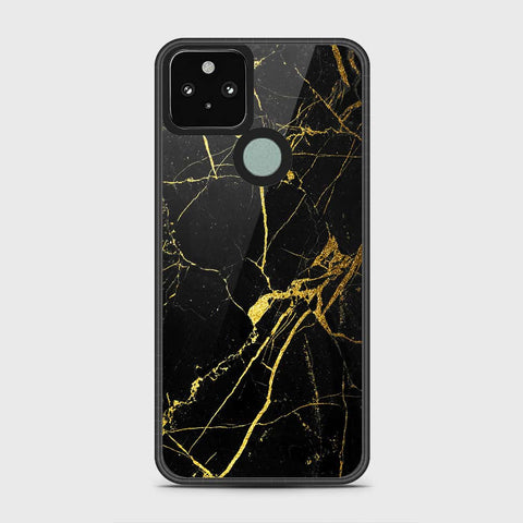 Google Pixel 5 Cover - Black Marble Series - HQ Premium Shine Durable Shatterproof Case