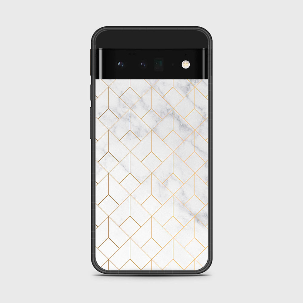 Google Pixel 6 Pro - White Marble Series 2 - HQ Premium Shine Durable Shatterproof Case