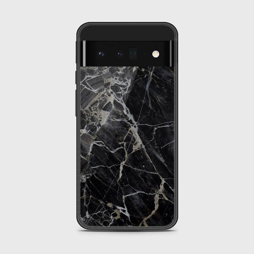 Google Pixel 6 Pro - Black Marble Series - HQ Premium Shine Durable Shatterproof Case