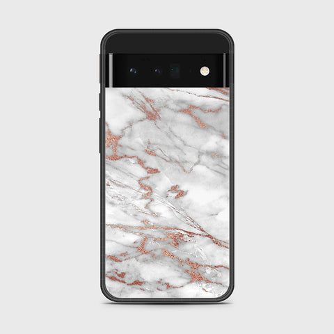 Google Pixel 6 Pro - White Marble Series 2 - HQ Premium Shine Durable Shatterproof Case