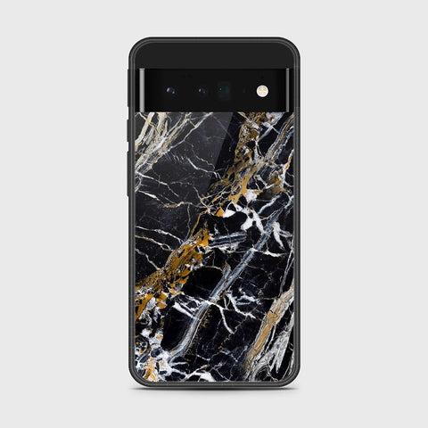 Google Pixel 6 Pro - Black Marble Series - HQ Premium Shine Durable Shatterproof Case