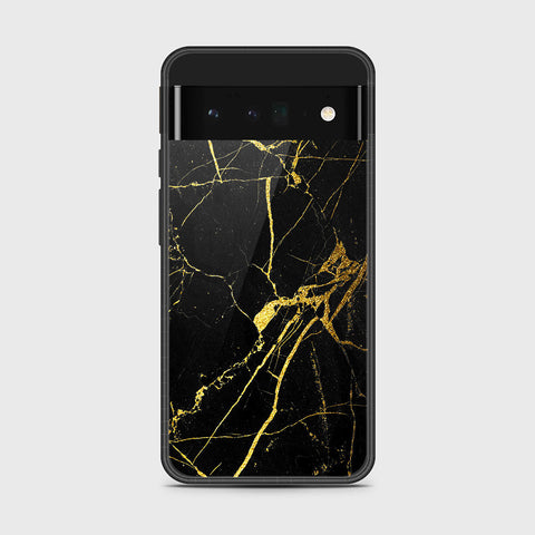 Google Pixel 6 Pro - Black Marble Series - HQ Premium Shine Durable Shatterproof Case