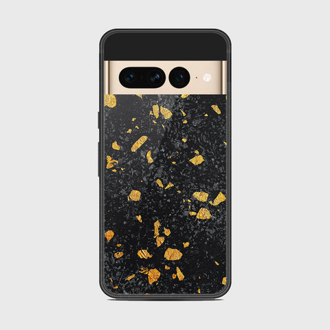 Google Pixel 7 Pro - Black Marble Series - HQ Premium Shine Durable Shatterproof Case