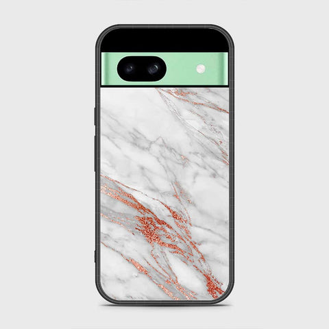 Google Pixel 8a Cover - White Marble Series - HQ Premium Shine Durable Shatterproof Case