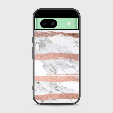 Google Pixel 8a Cover - White Marble Series - HQ Premium Shine Durable Shatterproof Case