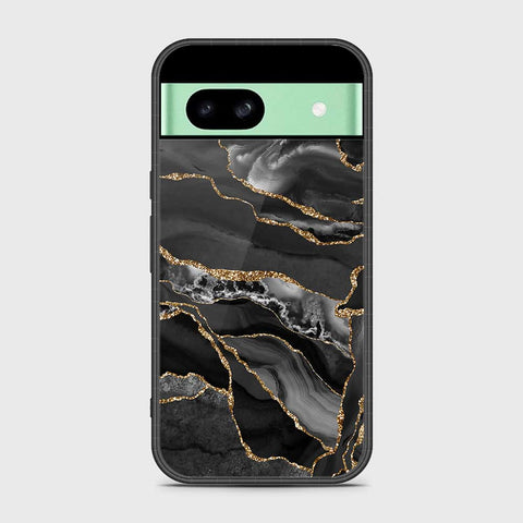 Google Pixel 8a Cover - Black Marble Series - HQ Premium Shine Durable Shatterproof Case