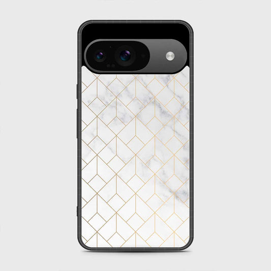 Google Pixel 9 Cover - White Marble Series 2 - HQ Premium Shine Durable Shatterproof Case