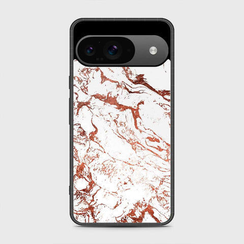 Google Pixel 9 Cover - White Marble Series 2 - HQ Premium Shine Durable Shatterproof Case