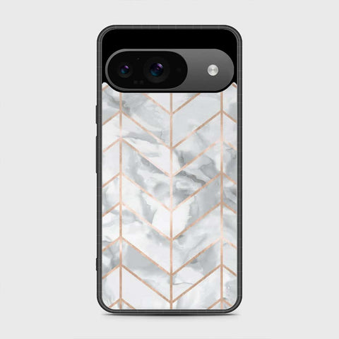 Google Pixel 9 Cover - White Marble Series 2 - HQ Premium Shine Durable Shatterproof Case