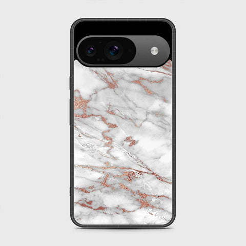 Google Pixel 9 Cover - White Marble Series 2 - HQ Premium Shine Durable Shatterproof Case