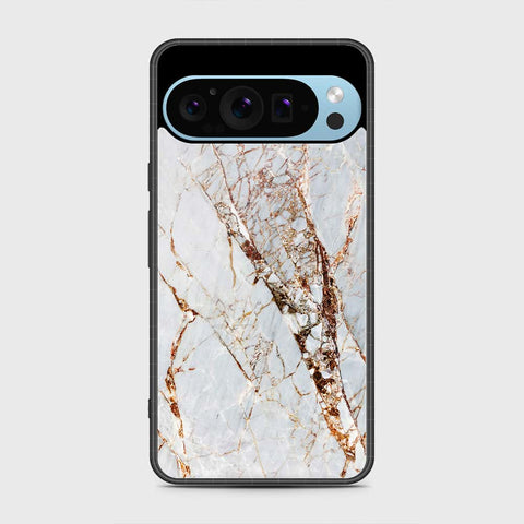 Google Pixel 9 Pro Cover - White Marble Series - HQ Premium Shine Durable Shatterproof Case