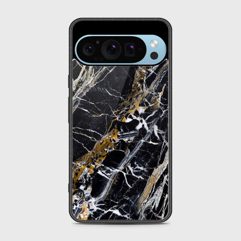 Google Pixel 9 Pro Cover - Black Marble Series - HQ Premium Shine Durable Shatterproof Case