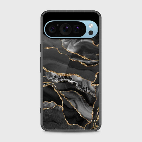 Google Pixel 9 Pro Cover - Black Marble Series - HQ Premium Shine Durable Shatterproof Case