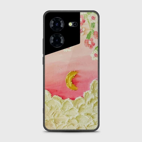 Tecno Pova 5 Cover - Floral Series - Design 7 - Pink & Yellow - HQ Premium Shine Durable Shatterproof Case