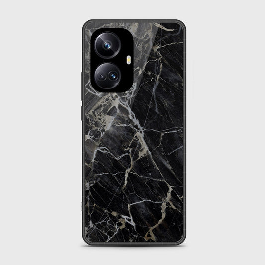 Realme 10 Pro Plus - Black Marble Series - HQ Premium Shine Durable Shatterproof Case