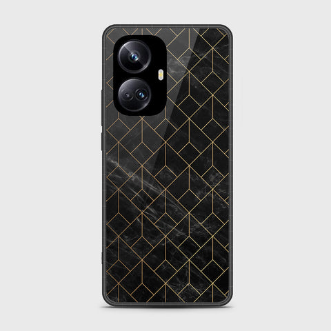 Realme 10 Pro Plus - Black Marble Series - HQ Premium Shine Durable Shatterproof Case