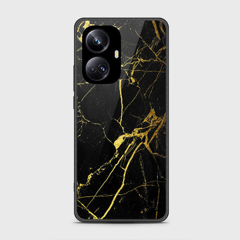 Realme 10 Pro Plus - Black Marble Series - HQ Premium Shine Durable Shatterproof Case