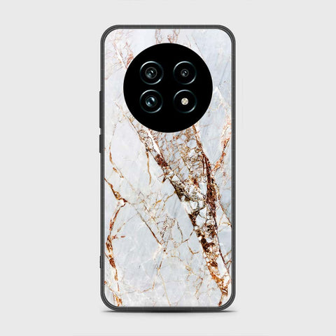 Realme 13 Plus 5G - White Marble Series - HQ Premium Shine Durable Shatterproof Case