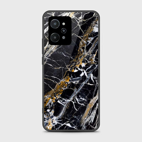 Realme C31 - Black Marble Series - HQ Premium Shine Durable Shatterproof Case