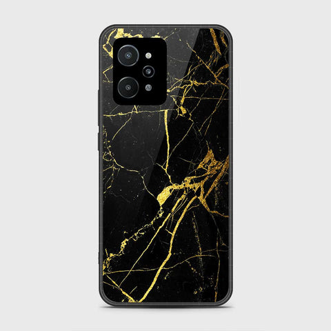 Realme C31 - Black Marble Series - HQ Premium Shine Durable Shatterproof Case