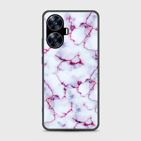 Realme C55 - White Marble Series - HQ Premium Shine Durable Shatterproof Case