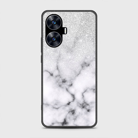 Realme C55 - White Marble Series - HQ Premium Shine Durable Shatterproof Case