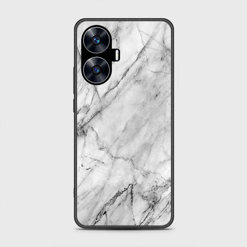 Realme C55 - White Marble Series - HQ Premium Shine Durable Shatterproof Case