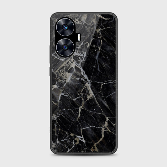 Realme C55 - Black Marble Series - HQ Premium Shine Durable Shatterproof Case