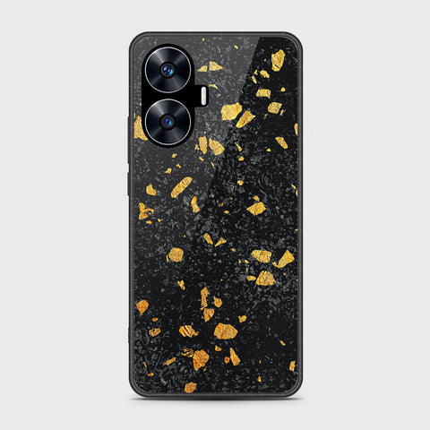 Realme C55 - Black Marble Series - HQ Premium Shine Durable Shatterproof Case