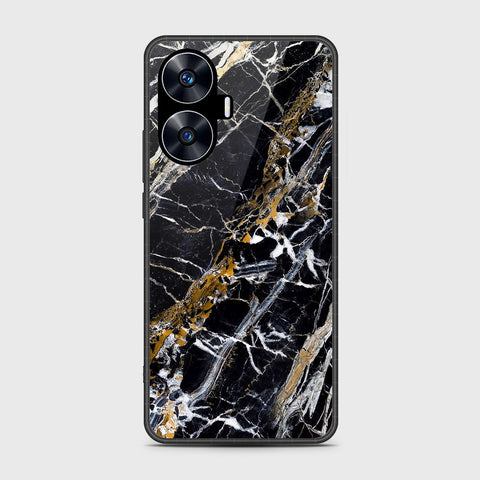 Realme C55 - Black Marble Series - HQ Premium Shine Durable Shatterproof Case