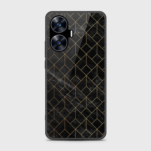 Realme C55 - Black Marble Series - HQ Premium Shine Durable Shatterproof Case