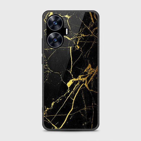 Realme C55 - Black Marble Series - HQ Premium Shine Durable Shatterproof Case