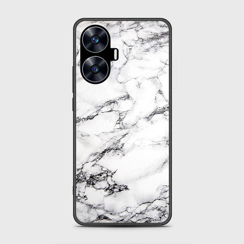 Realme C55 - White Marble Series - HQ Premium Shine Durable Shatterproof Case