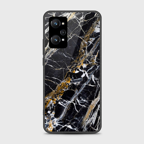 Realme GT Neo 2 - Black Marble Series - HQ Premium Shine Durable Shatterproof Case