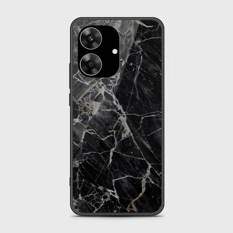 Realme Narzo N61 - Black Marble Series - HQ Premium Shine Durable Shatterproof Case