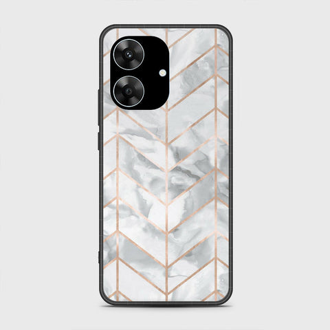 Realme Narzo N61 - White Marble Series 2 - HQ Premium Shine Durable Shatterproof Case