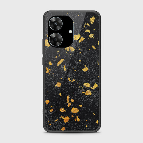 Realme Narzo N61 - Black Marble Series - HQ Premium Shine Durable Shatterproof Case