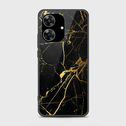 Realme Narzo N61 - Black Marble Series - HQ Premium Shine Durable Shatterproof Case