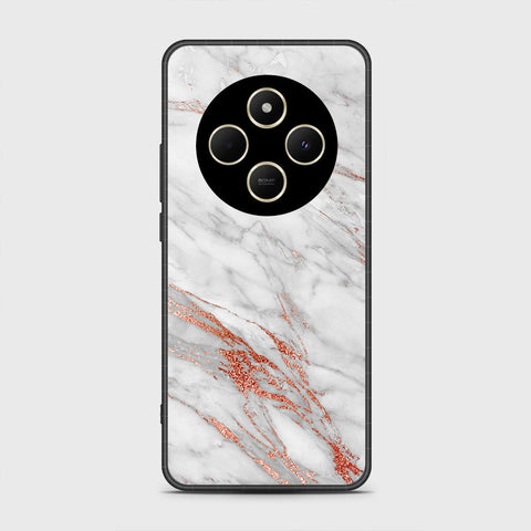 Xiaomi Poco C75 - White Marble Series - HQ Premium Shine Durable Shatterproof Case