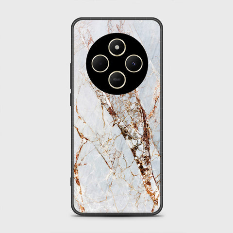 Xiaomi Poco C75 - White Marble Series - HQ Premium Shine Durable Shatterproof Case