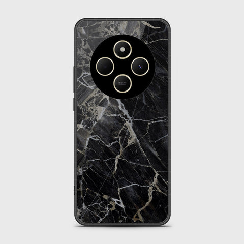 Xiaomi Poco C75 - Black Marble Series - HQ Premium Shine Durable Shatterproof Case