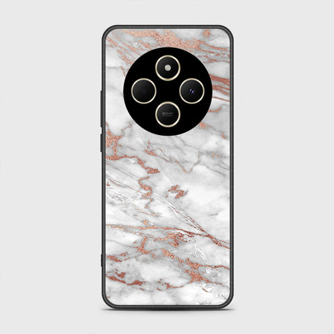 Xiaomi Poco C75 - White Marble Series 2 - HQ Premium Shine Durable Shatterproof Case