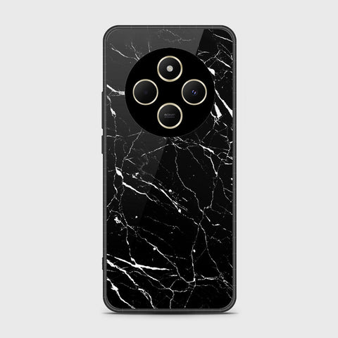 Xiaomi Poco C75 - Black Marble Series - HQ Premium Shine Durable Shatterproof Case