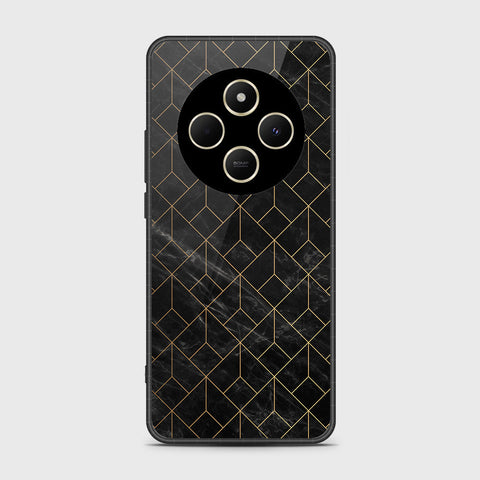 Xiaomi Poco C75 - Black Marble Series - HQ Premium Shine Durable Shatterproof Case