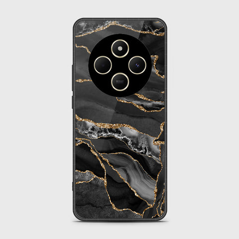 Xiaomi Poco C75 - Black Marble Series - HQ Premium Shine Durable Shatterproof Case