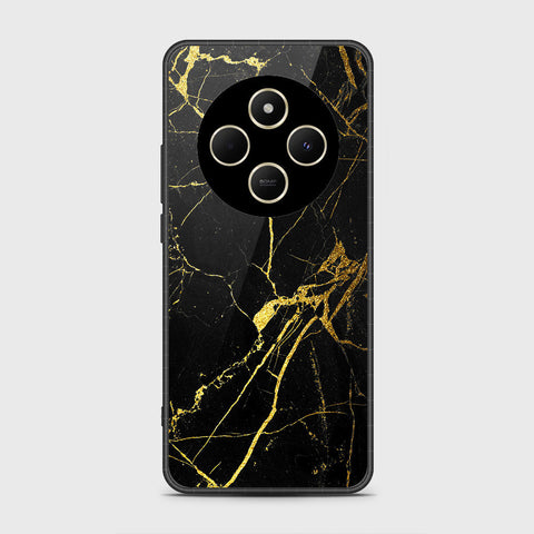 Xiaomi Poco C75 - Black Marble Series - HQ Premium Shine Durable Shatterproof Case