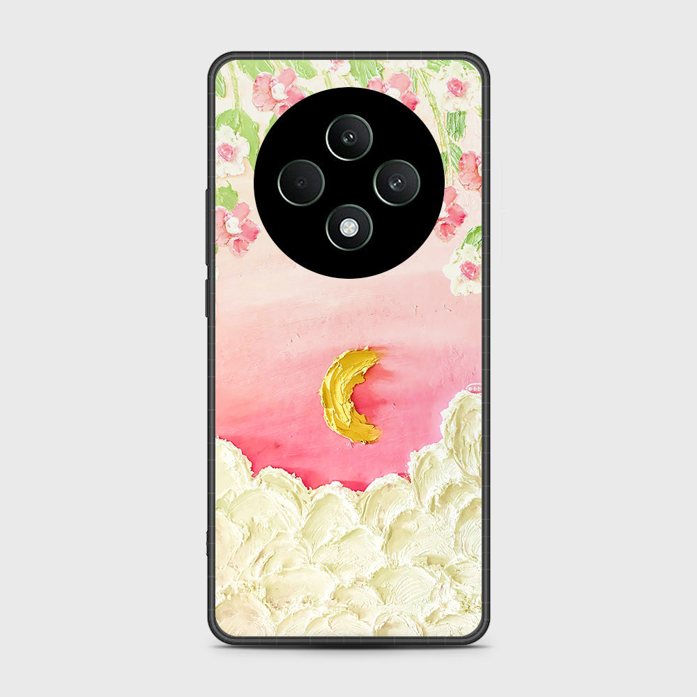 Oppo Reno 12F Cover - Floral Series - Design 7 - Pink & Yellow - HQ Premium Shine Durable Shatterproof Case