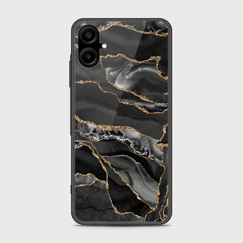 Samsung Galaxy A06 Cover- Black Marble Series - HQ Premium Shine Durable Shatterproof Case